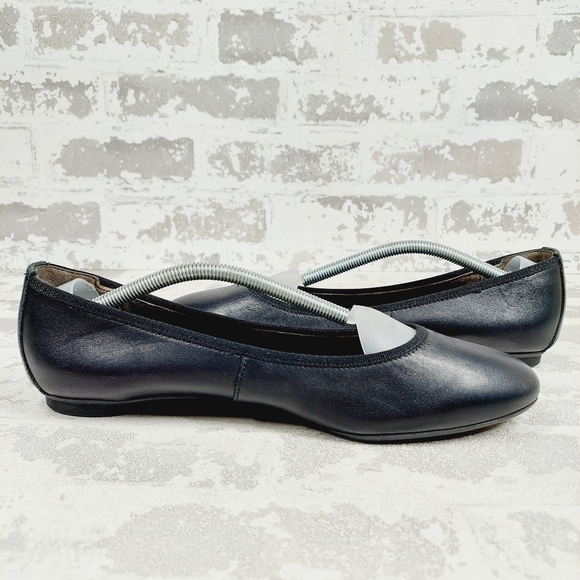 Paul Green Round Toe Black Slip ON Ballet Flats H703 - Picture 2 of 11